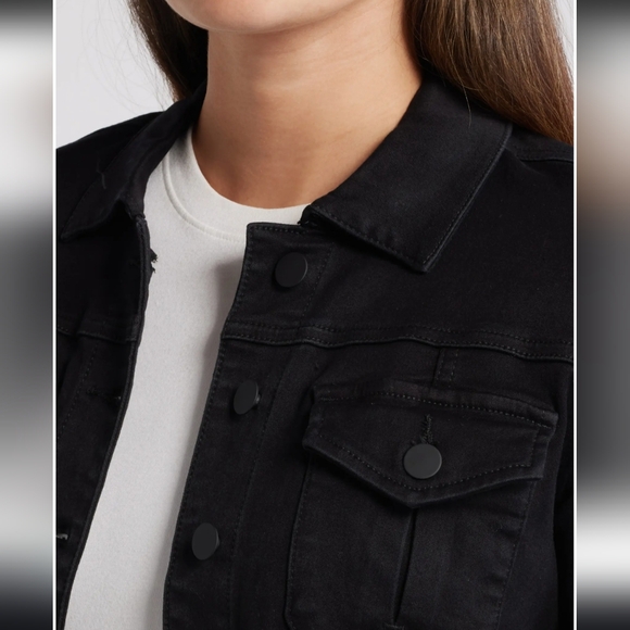 Kut from the Kloth Black Jean Jacket - Picture 4 of 7